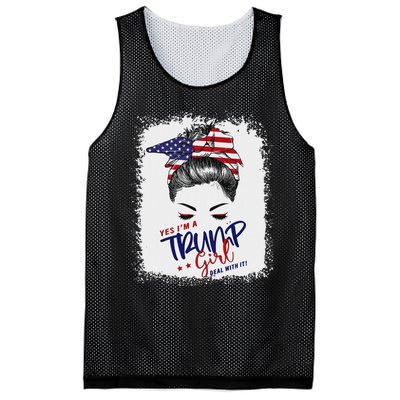 Yes IM A Trump Girl Deal With It 2024 Mesh Reversible Basketball Jersey Tank