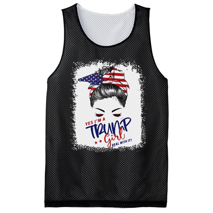 Yes IM A Trump Girl Deal With It 2024 Mesh Reversible Basketball Jersey Tank