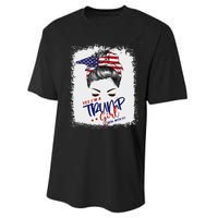 Yes IM A Trump Girl Deal With It 2024 Performance Sprint T-Shirt