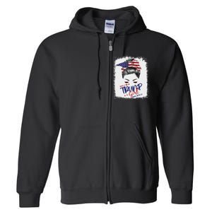 Yes IM A Trump Girl Deal With It 2024 Full Zip Hoodie