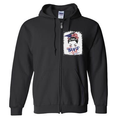 Yes IM A Trump Girl Deal With It 2024 Full Zip Hoodie