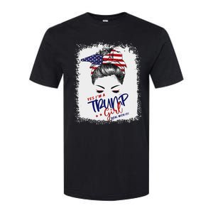 Yes IM A Trump Girl Deal With It 2024 Softstyle CVC T-Shirt