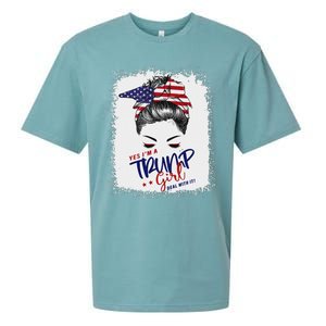 Yes IM A Trump Girl Deal With It 2024 Sueded Cloud Jersey T-Shirt