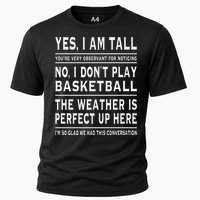 Yes I Am Tall Funny Tall Person Joke Cooling Performance Crew T-Shirt