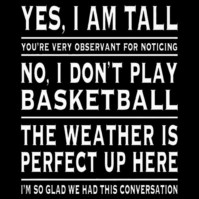 Yes I Am Tall Funny Tall Person Joke Impact Tech Backpack