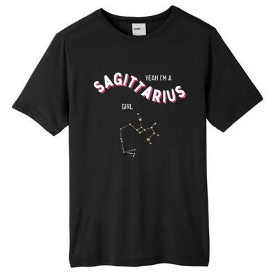 Yeah Im A Sagittarius Zodiac Cute Gift Tall Fusion ChromaSoft Performance T-Shirt