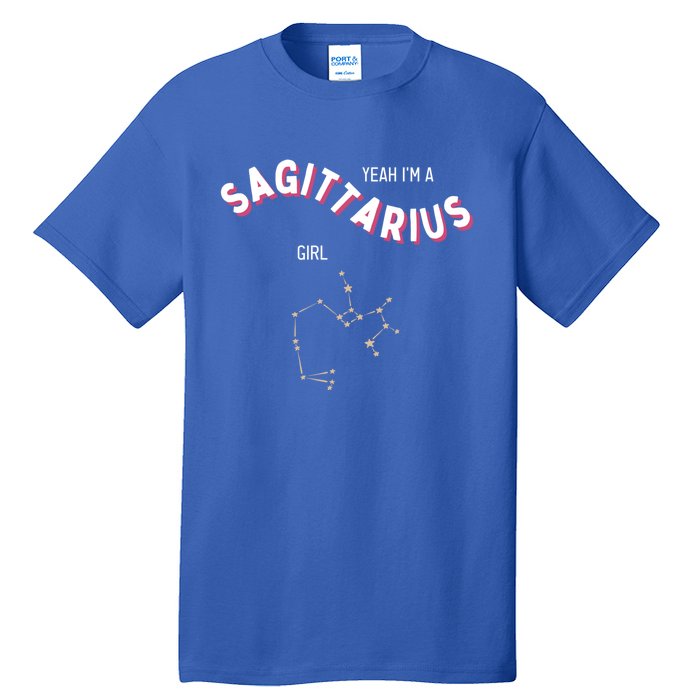 Yeah Im A Sagittarius Zodiac Cute Gift Tall T-Shirt