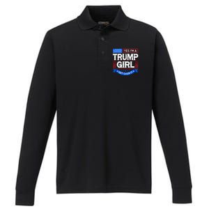 Yes IM A Trump Get Over It Trump For President Gift Performance Long Sleeve Polo