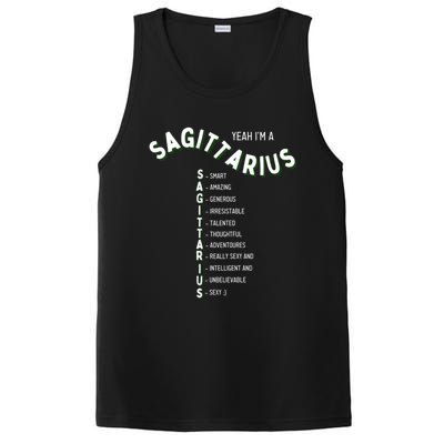 Yeah Im A Sagittarius Zodiac Gift PosiCharge Competitor Tank