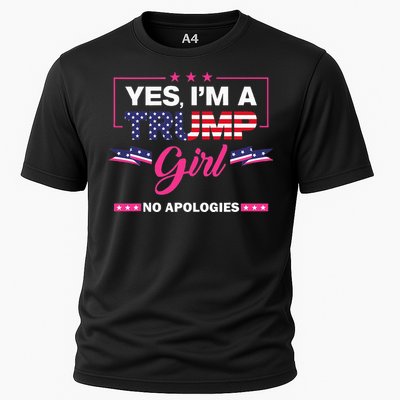 Yes IM A Trump Girl No Apologies 2024 Election Cooling Performance Crew T-Shirt