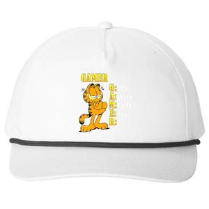 Yeah I'm A Gamer My Wife Left Me Gaming Funny Cat Snapback Five-Panel Rope Hat