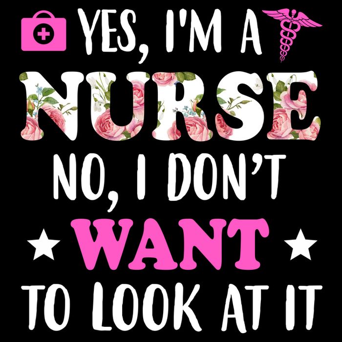 Yes I'm A Nurse Funny Floral 16 in Basic Backpack