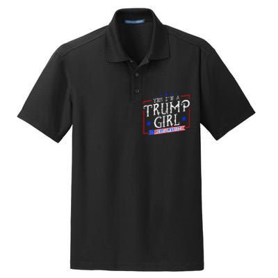 Yes IM A Trump Girl Get Over It Dry Zone Grid Polo