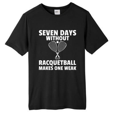 Yes I'm A Rocket Scientist Funny Tennis Player Racquetball P Tall Fusion ChromaSoft Performance T-Shirt