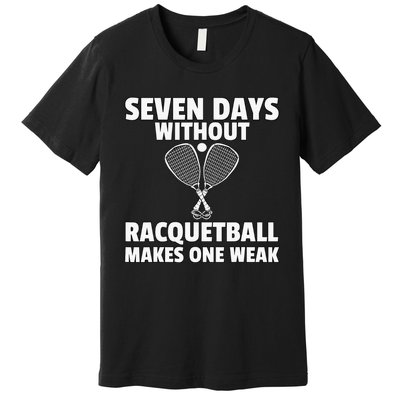 Yes I'm A Rocket Scientist Funny Tennis Player Racquetball P Premium T-Shirt