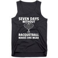 Yes I'm A Rocket Scientist Funny Tennis Player Racquetball P Tank Top