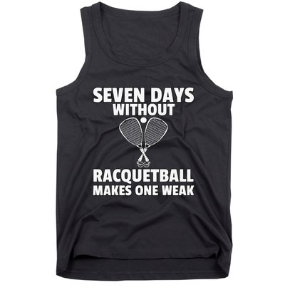 Yes I'm A Rocket Scientist Funny Tennis Player Racquetball P Tank Top