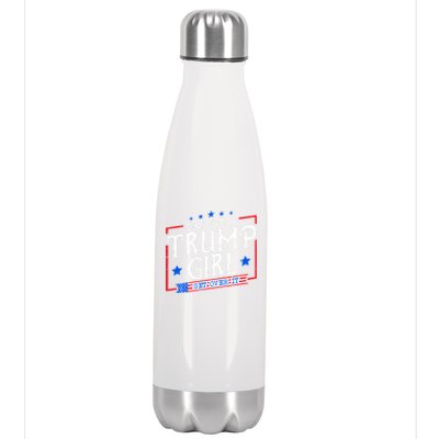 Yes IM A Trump Girl Get Over It Gifts For Trump Supporter Stainless Steel Insulated Water Bottle