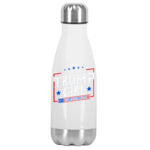 Yes IM A Trump Girl Get Over It Gifts For Trump Supporter Stainless Steel Insulated Water Bottle