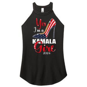 Yes IM A Kamala Stilettos High Heel Harris 2024 Vote Women's Perfect Tri Rocker Tank