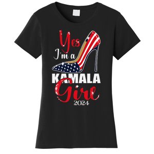 Yes IM A Kamala Stilettos High Heel Harris 2024 Vote Women's T-Shirt