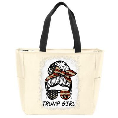 Yes IM A Trump Girl Get Over It Trump 2024 Election Gifts Zip Tote Bag