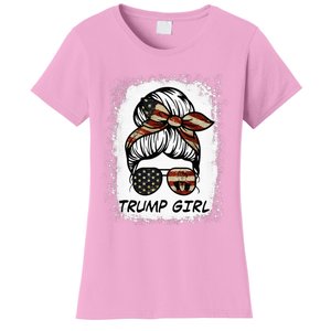 Yes IM A Trump Girl Get Over It Trump 2024 Election Gifts Women's T-Shirt