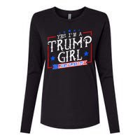 Yes IM A Trump Girl Get Over It Gifts For Trump Supporter Womens Cotton Relaxed Long Sleeve T-Shirt