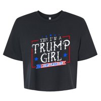 Yes IM A Trump Girl Get Over It Gifts For Trump Supporter Bella+Canvas Jersey Crop Tee