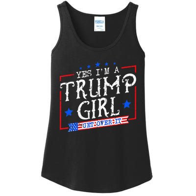 Yes IM A Trump Girl Get Over It Gifts For Trump Supporter Ladies Essential Tank