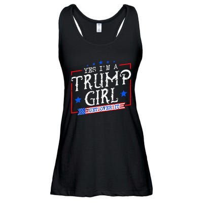 Yes IM A Trump Girl Get Over It Gifts For Trump Supporter Ladies Essential Flowy Tank