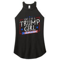 Yes IM A Trump Girl Get Over It Gifts For Trump Supporter Women's Perfect Tri Rocker Tank