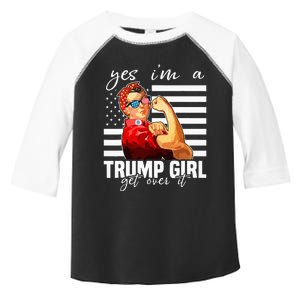 Yes IM A Trump Girl Get Over It Trump 2024 Toddler Fine Jersey T-Shirt