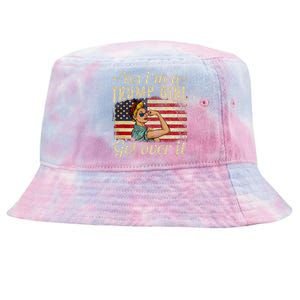 Yes IM A Trump Girl Get Over It Us Flag 2020 Women Gift Tie-Dyed Bucket Hat