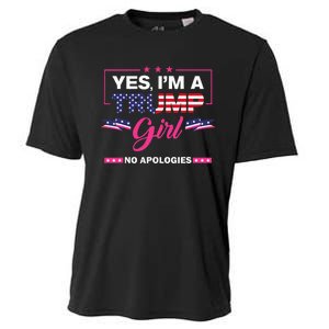 Yes IM A Trump Girl No Apologies 2024 Election Cooling Performance Crew T-Shirt