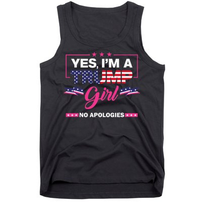 Yes IM A Trump Girl No Apologies 2024 Election Tank Top