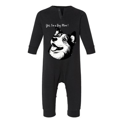 Yes IM A Dog Mom Displays Love For This Lovely Pet Infant Fleece One Piece