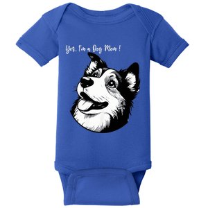 Yes IM A Dog Mom Displays Love For This Lovely Pet Baby Bodysuit