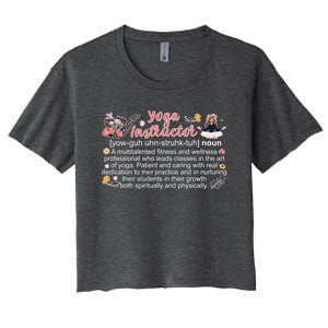 Yoga Instructor Appreciation Yoga Teacher Cute Gift Women's Crop Top Tee