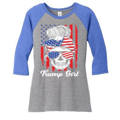 Yes IM A Trump IM Still A Trump Great Gift Women's Tri-Blend 3/4-Sleeve Raglan Shirt