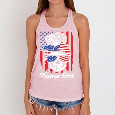 Yes IM A Trump IM Still A Trump Great Gift Women's Knotted Racerback Tank