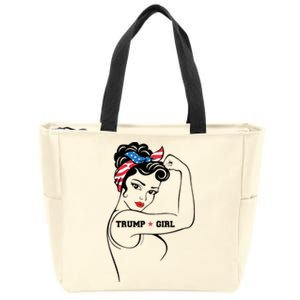 Yes IM A Trump Girl Get Over It Trump 2024 Election Gifts Zip Tote Bag