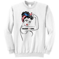 Yes IM A Trump Girl Get Over It Trump 2024 Election Gifts Sweatshirt