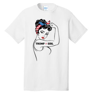 Yes IM A Trump Girl Get Over It Trump 2024 Election Gifts Tall T-Shirt