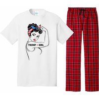 Yes IM A Trump Girl Get Over It Trump 2024 Election Gifts Pajama Set