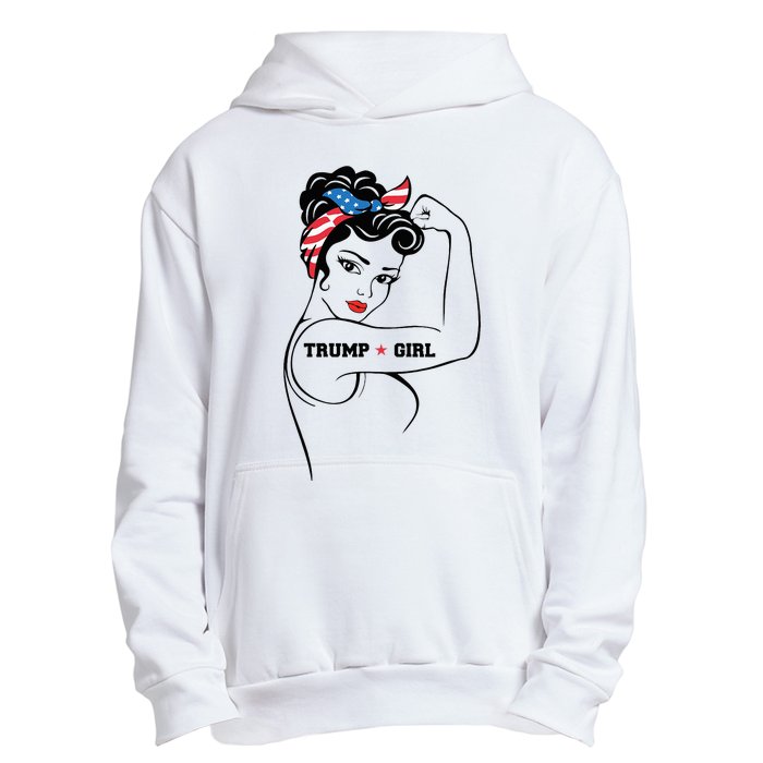 Yes IM A Trump Girl Get Over It Trump 2024 Election Gifts Urban Pullover Hoodie