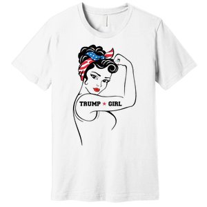 Yes IM A Trump Girl Get Over It Trump 2024 Election Gifts Premium T-Shirt