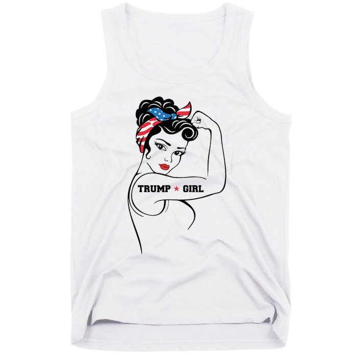 Yes IM A Trump Girl Get Over It Trump 2024 Election Gifts Tank Top