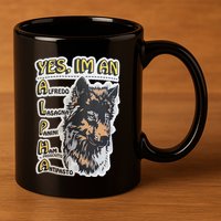 Yes I’m An Alpha Alfredo Lasagna Panini Ham Ie Prosciutto Antipasto Wolf 11oz C Handle Ceramic Mug