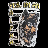 Yes I’m An Alpha Alfredo Lasagna Panini Ham Ie Prosciutto Antipasto Wolf Cooling Performance Long Sleeve Crew